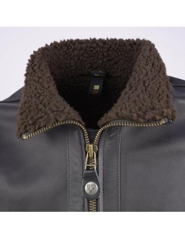 Brown Leather Jacket BY CITY The Alfa Man CE AA