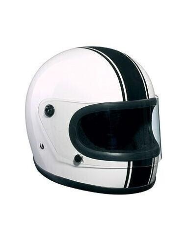 BRANCO INTEGRAL BANDIDO CAPACETE LINHA PRETA