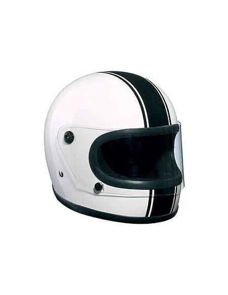 CASQUE INTÉGRAL BANDIT BLANC NOIR LIGNE