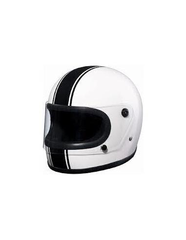 CASQUE INTÉGRAL BANDIT BLANC NOIR LIGNE
