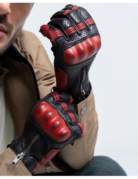 LUVAS BY CITY AMSTERDAM PRETO E VERMELHO