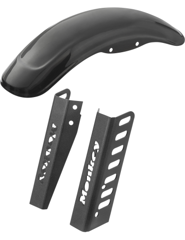 KIT PROTECTEURS DE GARDE-BOUE ET FOURCHE NOIR C-RACER HONDA MONKEY 125