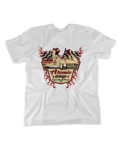 CAMISETA BLANCA ATOMIC GARAGE DE MOTORCLOTHING