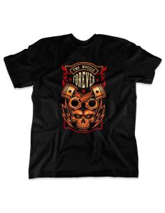 Acquista la Maglietta Two Wheels Forever di Motorclothing a un prezzo speciale