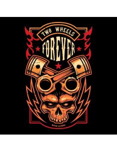 Acquista la Maglietta Two Wheels Forever di Motorclothing a un prezzo speciale 2