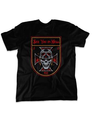 Comprar Camiseta See You In Hell De Motorclothing a precio de oferta