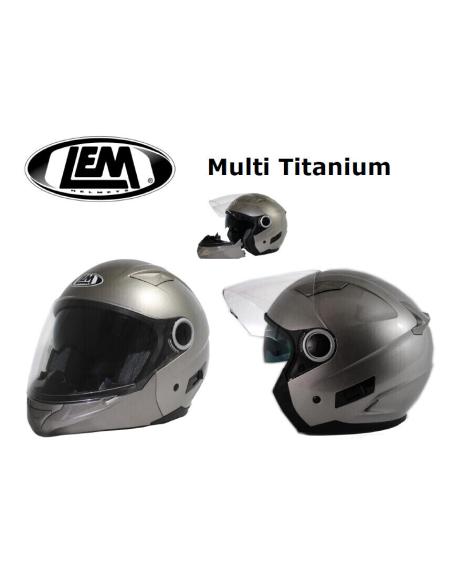 Comprar Casco Convertible Multi Titanio Mate De Lem a precio de oferta