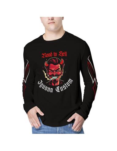 Acquista Maglietta Road To Hell da Uomo Nera in offerta