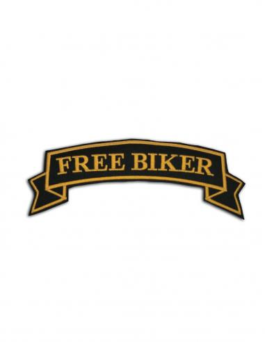 FREE BIKER SMALL PATCH GOLD 3 X 10