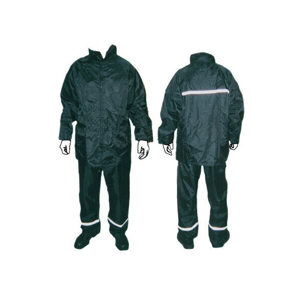 2-PIECE RAIN SUIT WITH HOMOLOGATED REFLECTOR