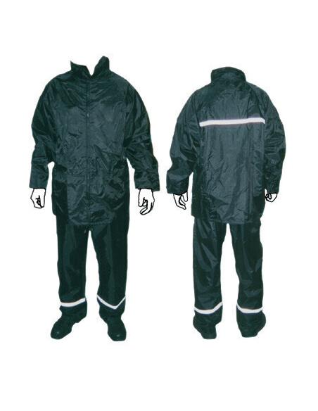 2-PIECE RAIN SUIT WITH HOMOLOGATED REFLECTOR