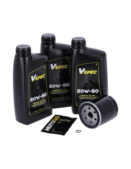 Acquista Kit Cambio Olio 3L 20W 50 Minerale Mcs Con Filtro Nero a prezzo scontato