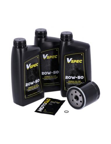 ENGINE OIL SERVICE KIT 3L 20W 50 MINERAL MCS WITH CHROME FILTER