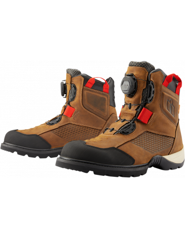 ICON STORMHAWK BROWN ANKLE BOOTS