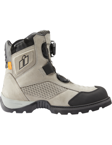 ICON STORMHAWK GREY ANKLE BOOTS