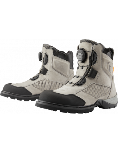 ICON STORMHAWK GREY ANKLE BOOTS