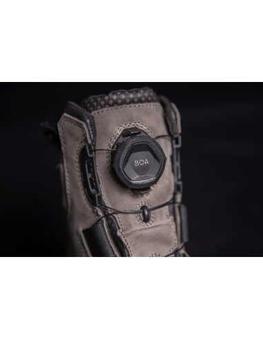 ICON STORMHAWK GREY ANKLE BOOTS