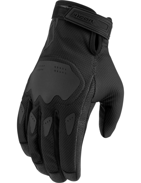 LUVAS ICON HOOLIGAN CE VENTILATED PRETO