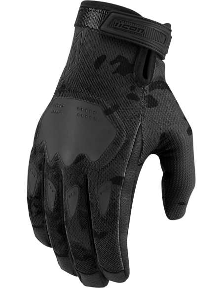 Comprar Guantes Icon Hooligan Ce Ventilated Camo Black & Gray a precio de oferta