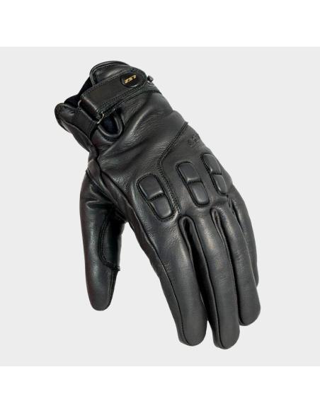LS2 JAZZ BLACK LEATHER GLOVES