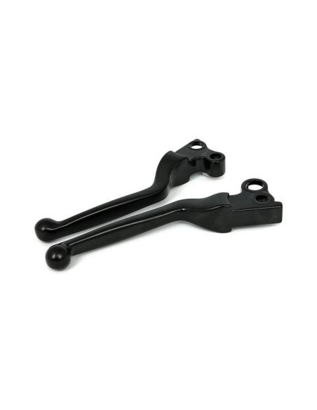 HANDLEBAR LEVER KIT, CUSTOM NARROW - BLACK 82-95 STYLE