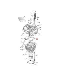 Acquista Guarnizione Testa James in Grafite .05" per Motori Harley Davidson - Compatibile con Modelli 84-99 B.T. e 88-22 Xl1200  2