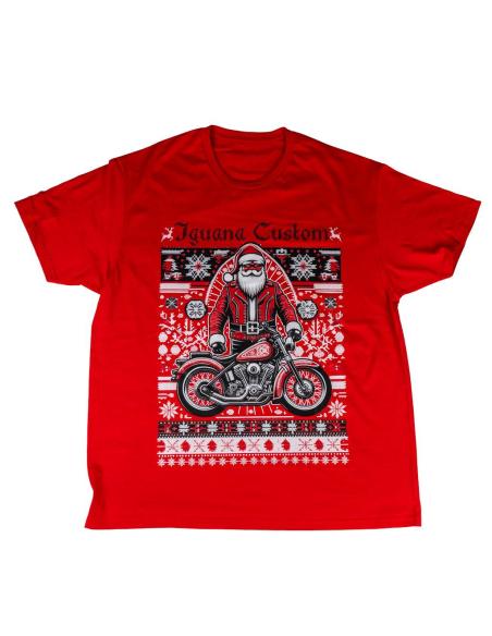 T-SHIRT DE NOËL IGUANA CUSTOM POUR HOMMES