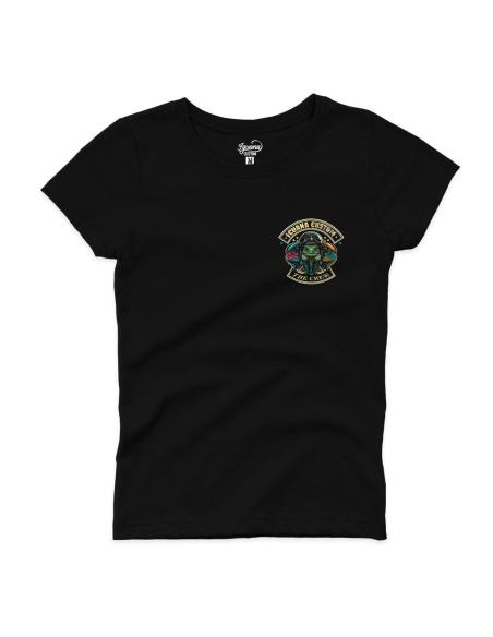 Comprar Camiseta Iguana Custom  The Crew Negra Femenina a precio de oferta