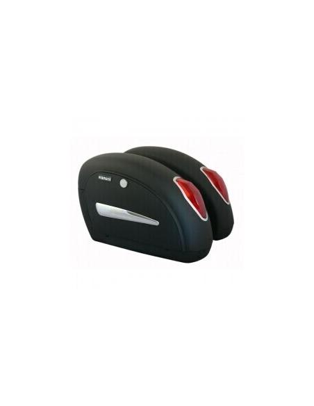 "MINI TOURING" HARD SADDLEBAGS - WITH PAINT DEFECTS - PERFECT FOR CUSTOMIZING