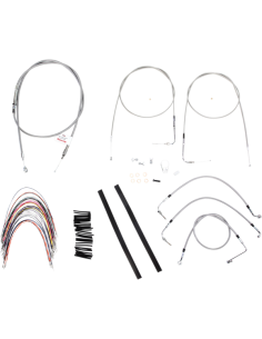 Comprar Kit De Cables Burly Cuelgamonos Para Manillares De 14" - Acero Inoxidable Trenzado a precio de oferta