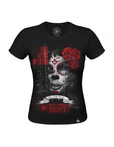 CAMISETA DE MANGA CURTA JACK INN 54 "DIA DA MORTE" DAS MULHERES