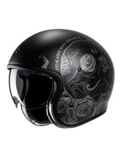HJC BLACK V31 DESTO: RETRO JET HELMET WITH MODERN TECHNOLOGY AND VINTAGE STYLE