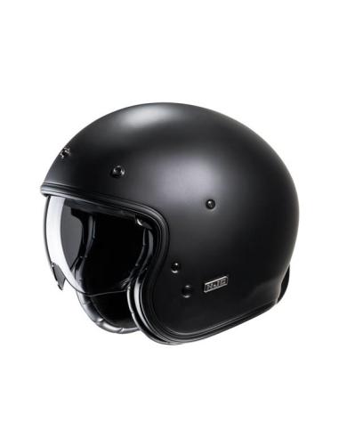 HJC V31 SEMI FLAT BLACK: RETRO JET HELMET WITH MODERN TECHNOLOGY AND VINTAGE STYLE
