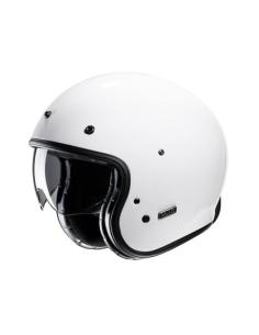 HJC V31 GLOSS WHITE: RETRO JET HELMET WITH MODERN TECHNOLOGY AND VINTAGE STYLE