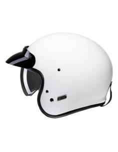 HJC V31 BRANCO BRILHANTE: CAPACETE JET RETRÔ COM TECNOLOGIA MODERNA E ESTILO VINTAGE 2