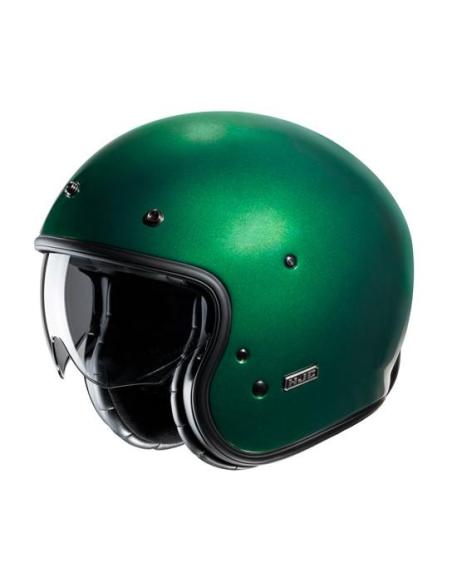 HJC V31 DEEP GREEN: RETRO JET HELMET WITH MODERN TECHNOLOGY AND VINTAGE STYLE
