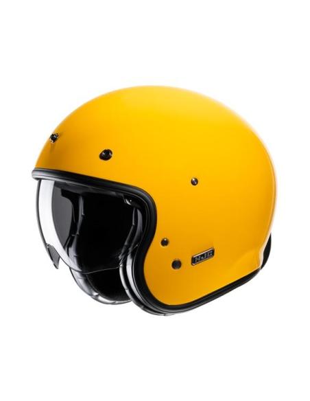 HJC V31 DEEP YELLOW: CAPACETE JET RETRÔ COM TECNOLOGIA MODERNA E ESTILO VINTAGE