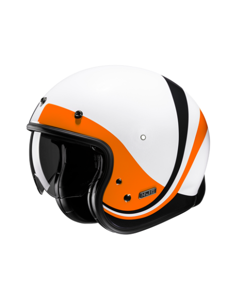 HJC V31 EMGO MC7: CASQUE JET RÉTRO AVEC TECHNOLOGIE MODERNE ET STYLE VINTAGE