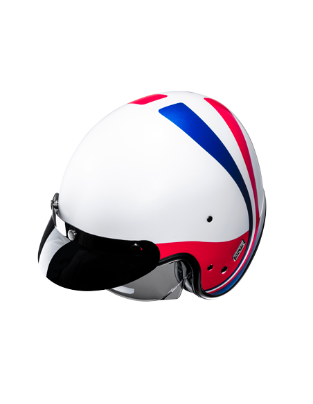 HJC V31 EMGO MC21: CASQUE JET RÉTRO AVEC TECHNOLOGIE MODERNE ET STYLE VINTAGE