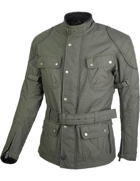 Acquista Giacca Chester Man Verde Per Motocicletta - Cordura Livello A Con Protezioni a prezzo scontato