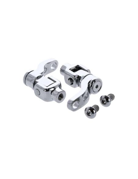 Comprar Kit De Montaje Ajustable 360° Para Estibos De Pasajero M8 Softail - Cromado a precio de oferta