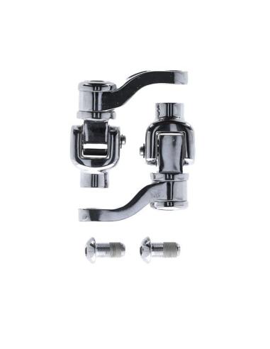 Comprar Kit De Montaje Ajustable 360° Para Estibos De Pasajero M8 Softail - Cromado a precio de oferta