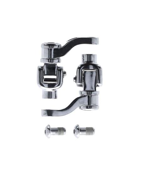 Comprar Kit De Montaje Ajustable 360° Para Estibos De Pasajero M8 Softail - Cromado a precio de oferta