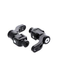 Kit De Montaje Ajustable 360° Para Estibos De Pasajero M8 Softail - Negro