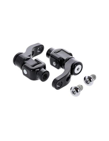 Comprar Kit De Montaje Ajustable 360° Para Estibos De Pasajero M8 Softail - Negro a precio de oferta