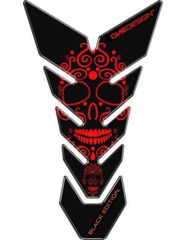 CATRINA SKULL RED RESIN TANK PROTECTOR