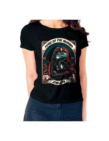 YEAR OF THE IGUANA 2024 WOMEN'S T-SHIRT - ELEGANCE AND STYLE WITH AN ASIAN TOUCH