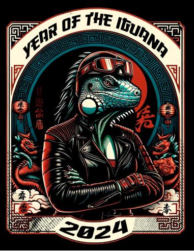 Comprar Camiseta Femenina Year Of The Iguana 2024 - Elegancia Y Estilo Con Un Toque Asiático - Club Camiseta a precio de oferta