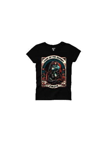 YEAR OF THE IGUANA 2024 WOMEN'S T-SHIRT - ELEGANCE AND STYLE WITH AN ASIAN TOUCH