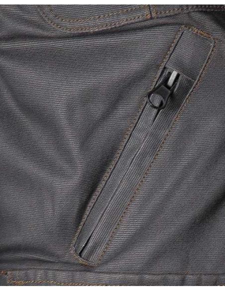 JAQUETA MOTOCICLISTA LONDON III MASCULINA: ESTILO E SEGURANÇA EM ALGODÃO ENCERADO
